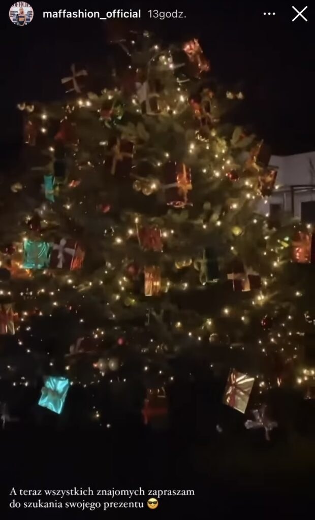 Maffashion przesadziła z choinką? Drzewko jest ogromne! /@maffashion_official /Instagram