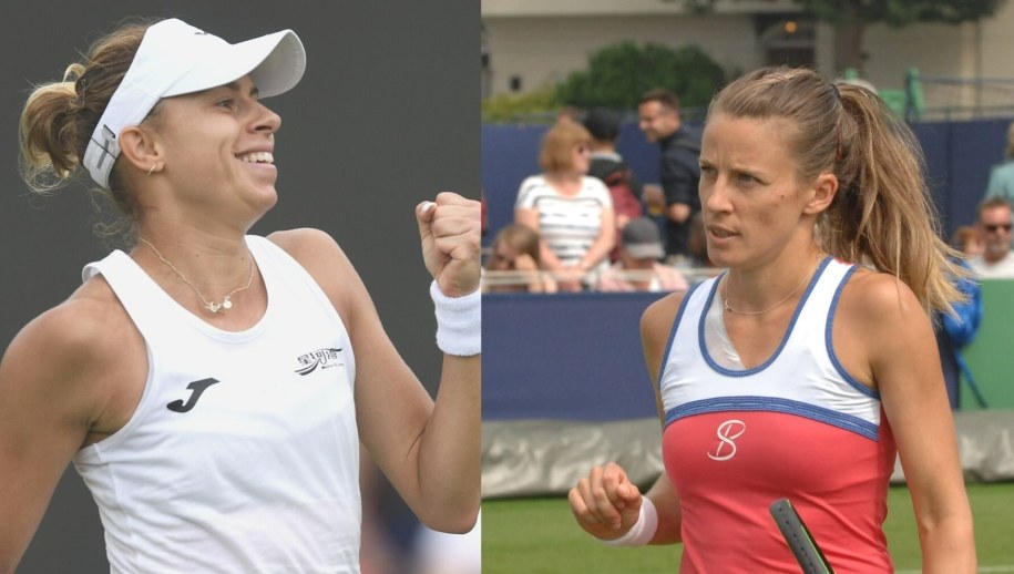 Magda Linette i Alicja Rosolska /	Neil Hall, Lee Floyd /PAP/EPA