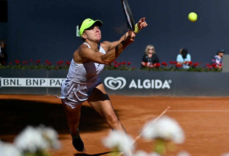 Magda Linette na turnieju w Rzymie /TIZIANA FABI /East News/AFP