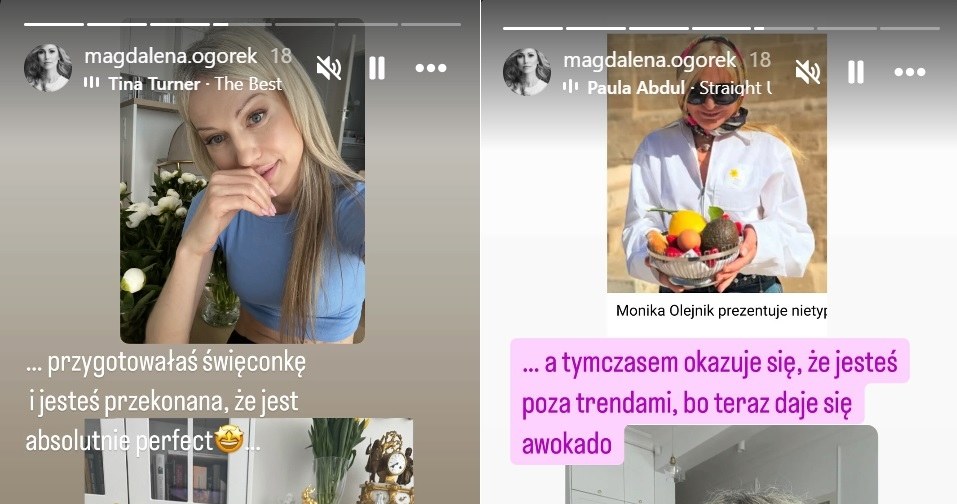 Magda Ogórek zakpiła ze święconki Moniki Olejnik /https://www.instagram.com/magdalena.ogorek/?hl=pl/ /materiał zewnętrzny