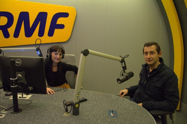 Magda Wojtoń i Michał Kościuszko w studiu RMF FM /Malwina Zaborowska /RMF FM