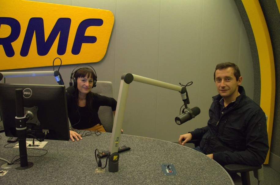 Magda Wojtoń i Michał Kościuszko w studiu RMF FM /Malwina Zaborowska /RMF FM