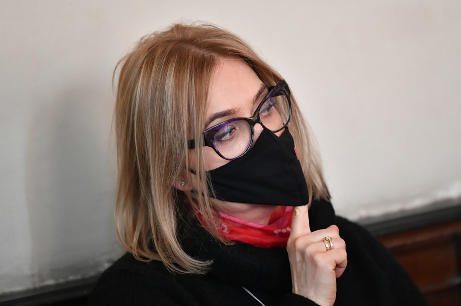 Magdalena Adamowicz w Sądzie Rejonowym w Gdańsku /Adam Warżawa /PAP