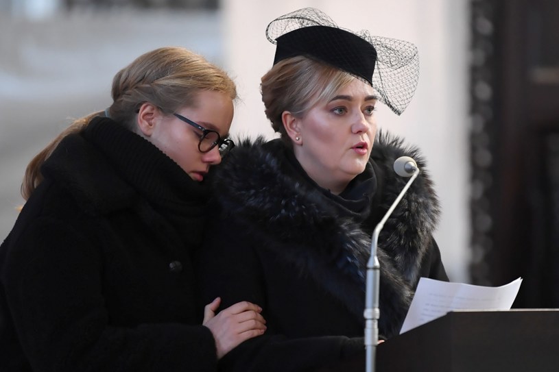 Magdalena Adamowicz z córką / 	Adam Warżawa    /PAP