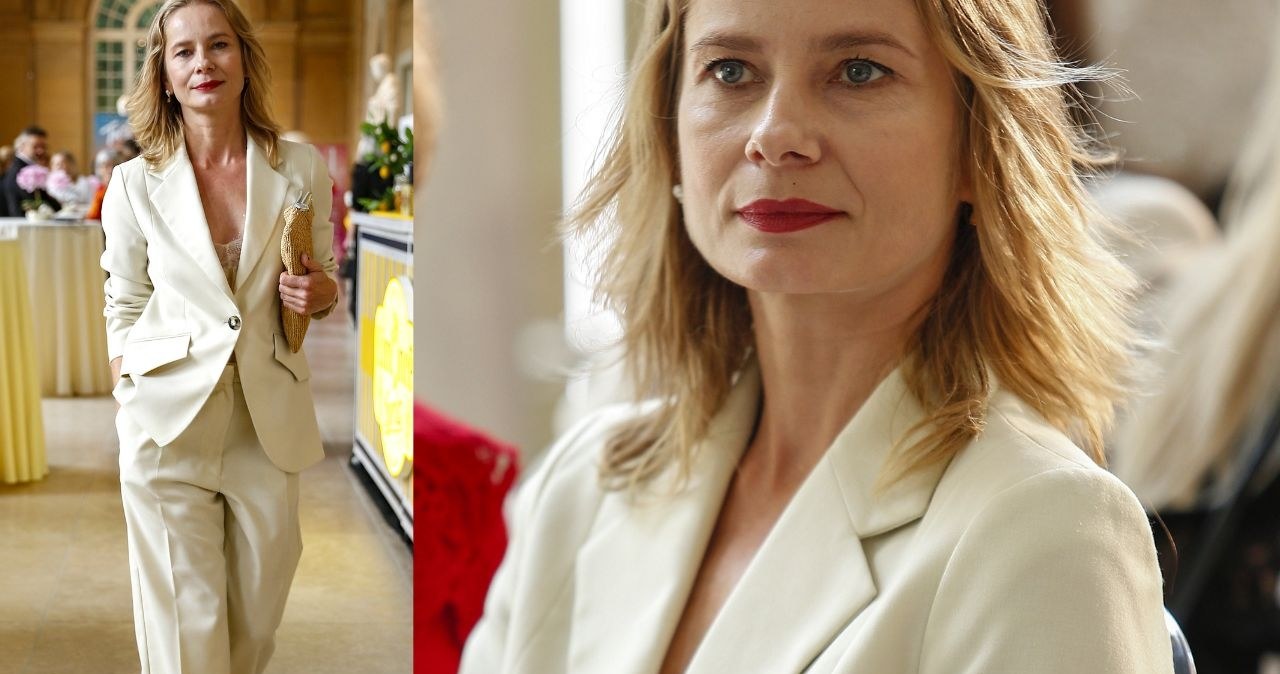 Magdalena Cielecka przeszła samą siebie. Gdy weszła, ludzie osłupieli. /Paweł Wrzecion /MWMedia