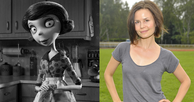 Magdalena Kumorek i jej bohaterka w animacji "Frankenweenie" - fot. AKPA /materiały prasowe