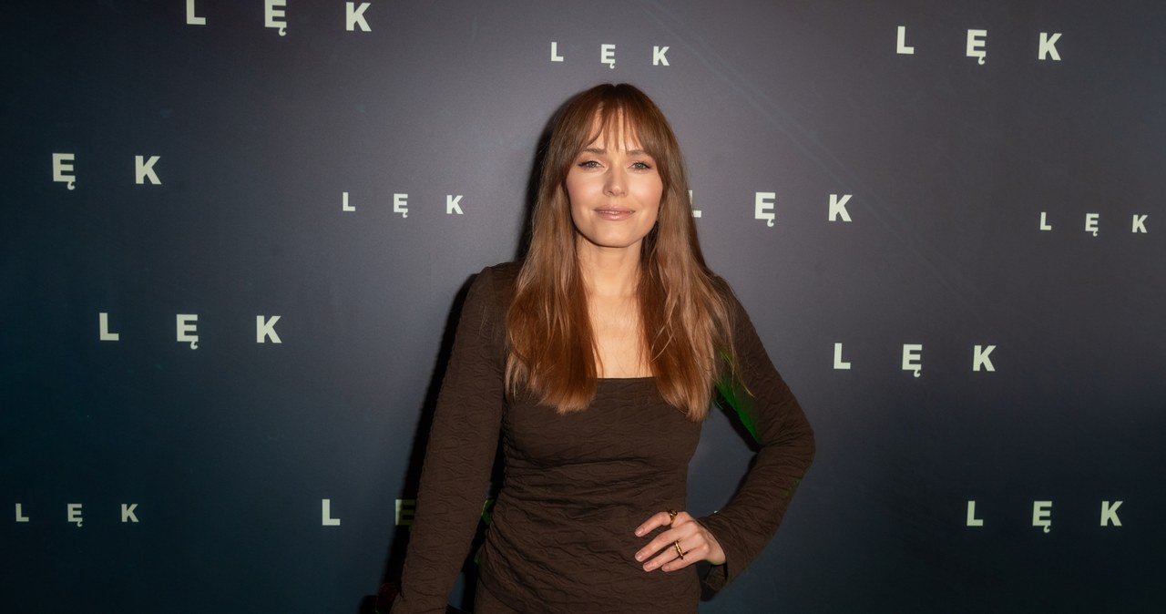 Magdalena Lamparska na premierze filmu "Lęk" /Monolith Films /materiały prasowe