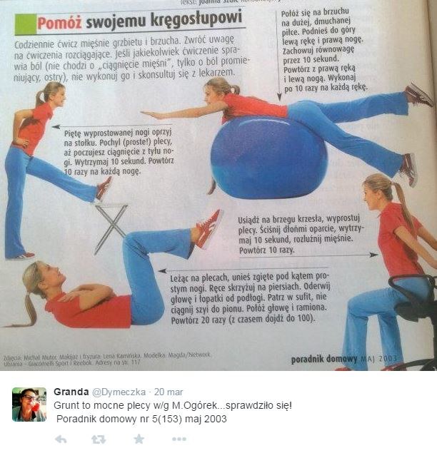 Magdalena Ogórek jako modelka w "Poradniku domowym" /Twitter