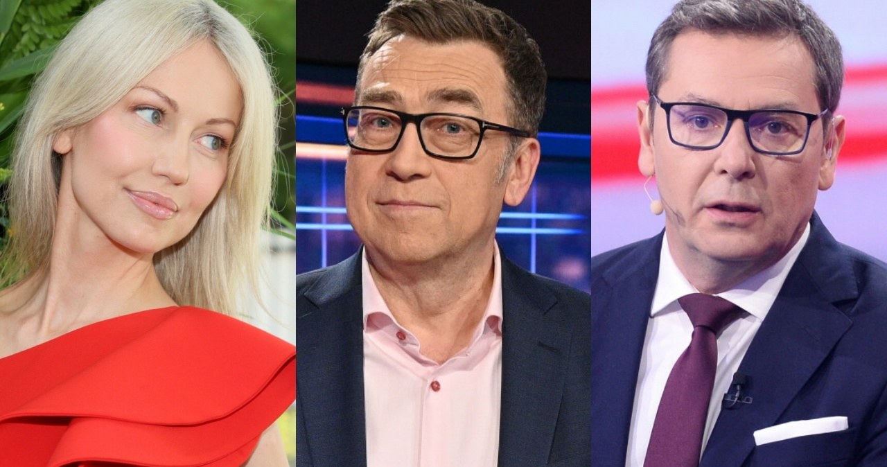 Magdalena Ogórek, Maciej Orłoś, Michał Adamczyk /Paweł Wodzyński, Jan Bogacz/TVP /East News