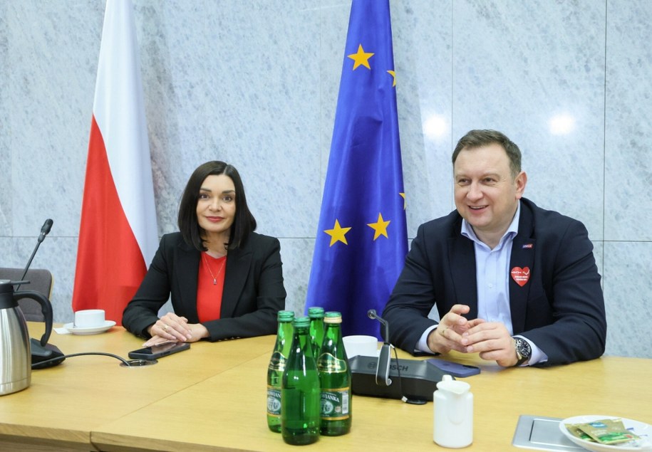 Magdalena Sroka i Tomasz Trela, członkowie komisji śledczej ds. Pegasusa /Wojciech Olkusnik /East News