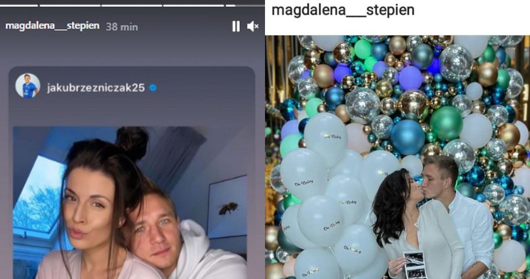 Magdalena Stępień i Jakub Rzeźniczak /@magdalena___stepien /Instagram