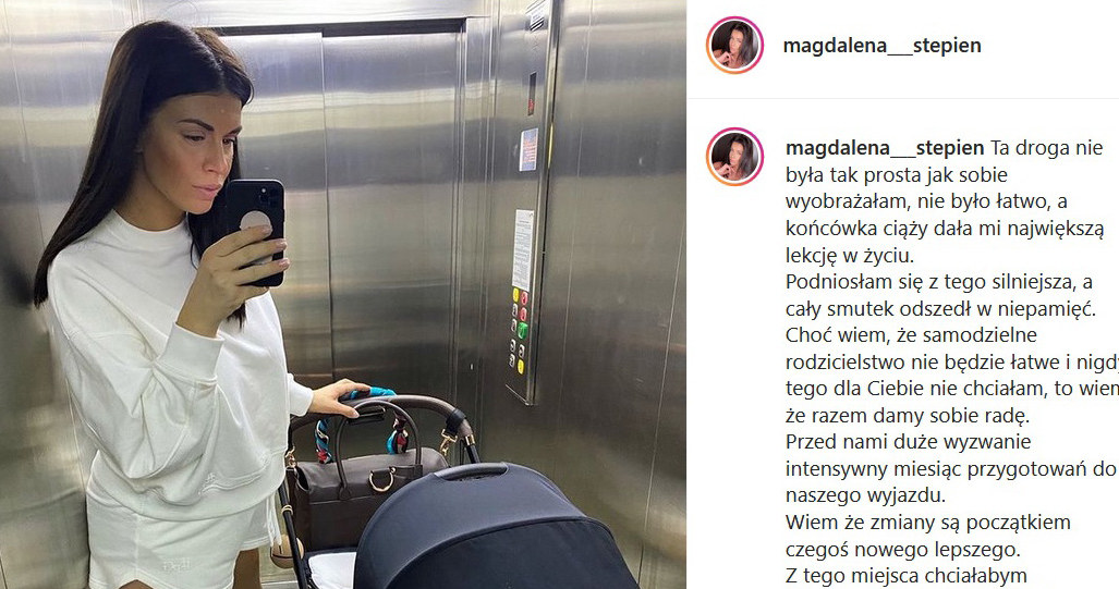 Magdalena Stępień o samotnym macierzyństwie /Screen x www.instagram.com/magdalena___stepien /Instagram