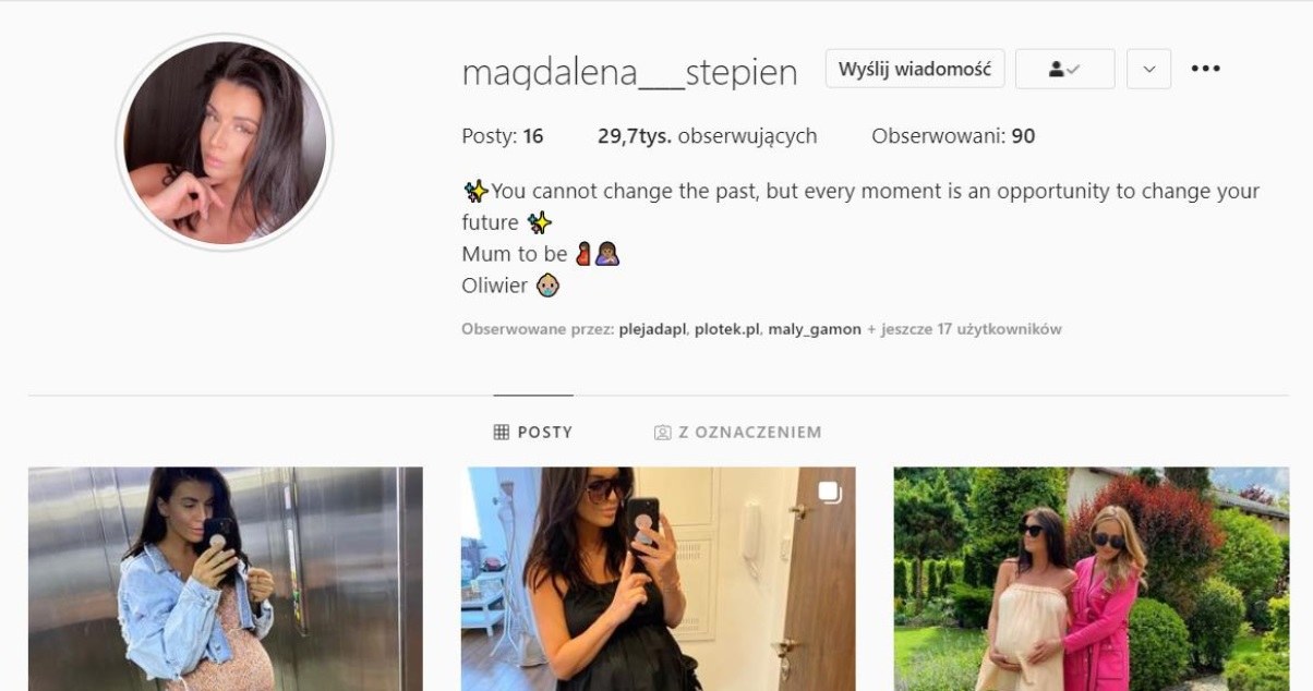 Magdalena Stępień po dłuższym czasie nieobecności zamieściła nowe fotki /Screen z profilu www.instagram.com/magdalena___stepien /Instagram