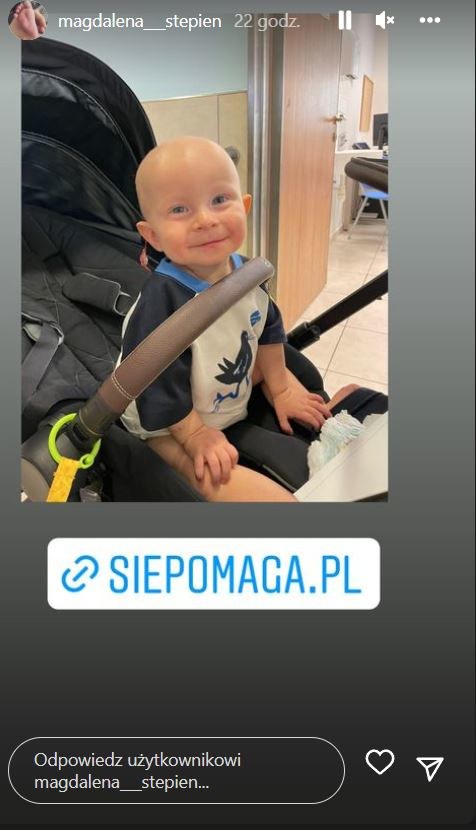 Magdalena Stępień podzieliła się najnowszymi informacjami o zdrowiu Oliwierka /www.instagram.com/magdalena___stepien /Instagram