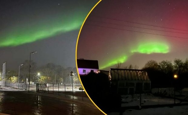 Magia na polskim niebie. Zobacz zdjęcia zorzy polarnej od naszych Czytelników i Słuchaczy