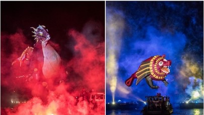 Magiczne widowisko u podnóża Wawelu... Smoki zawładnęły Krakowem!