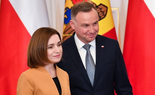 Maia Sandu w Warszawie. "Dziękujemy za wspieranie nas"