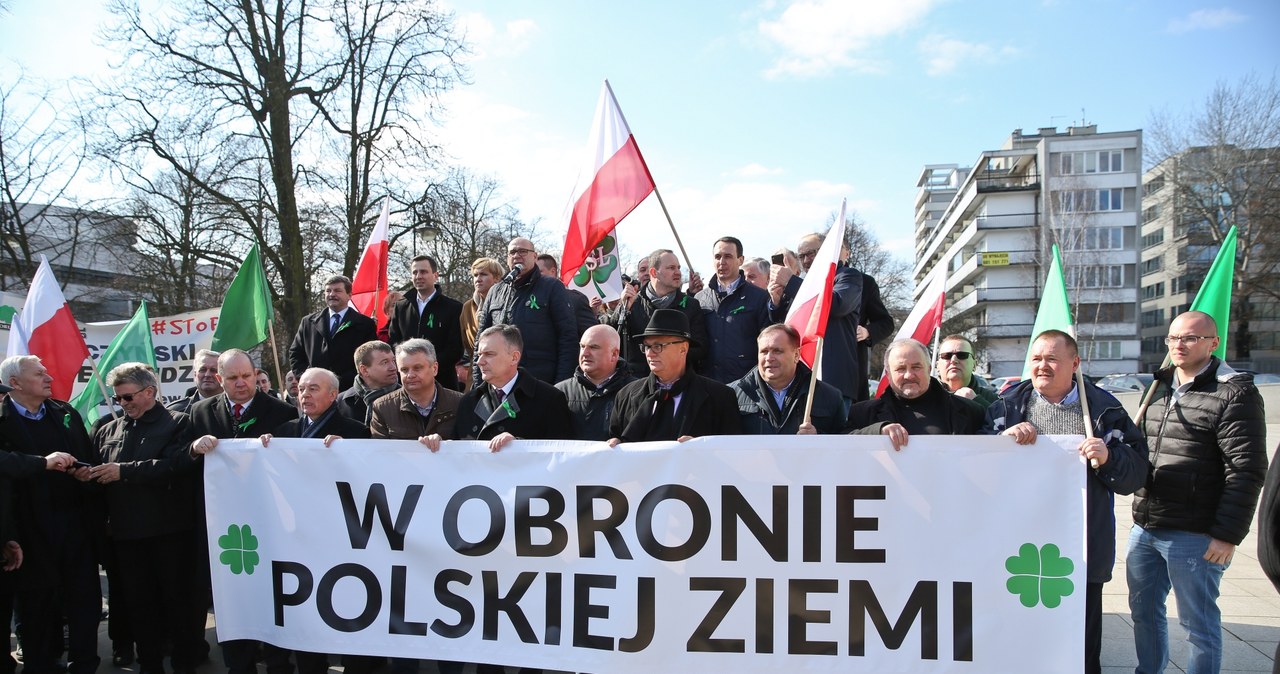 Maifestacja rolników w Warszawie