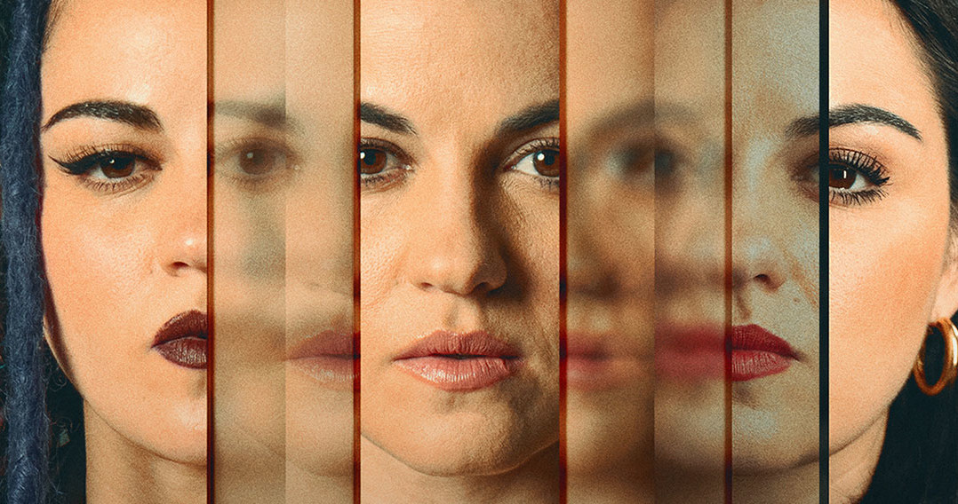 Maite Perroni na plakacie serialu "Triada" /Netflix /materiały prasowe