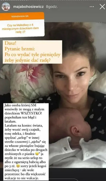 Maja Bohosiewicz odradza podróże z małymi dziećmi /Instagram