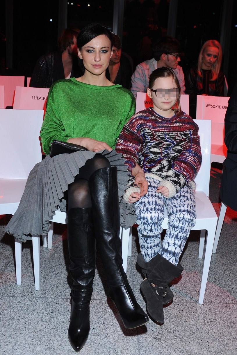 Maja Hirsch z córką Marysią /Andras Szilagyi /MWMedia