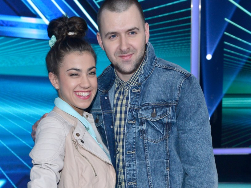 Maja i Grzegorz Hyży w programie "X Factor" /Baranowski /AKPA