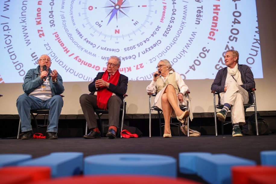 Maja Komorowska, Andrzej Chyra, Janusz Zaorski, Krzysztof Zanussi podczas wydarzenia z 2025 r. /Jarek Praszkiewicz /PAP