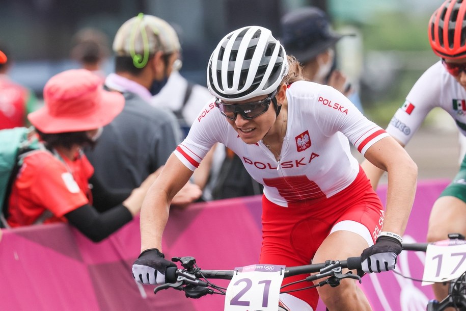 Maja Włoszczowska na zdjęciu z lipca 2021 roku / 	Leszek Szymański    /PAP