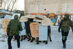 Majdan ćwiczy na wypadek starć z milicją