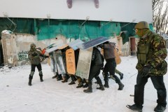 Majdan ćwiczy na wypadek starć z milicją