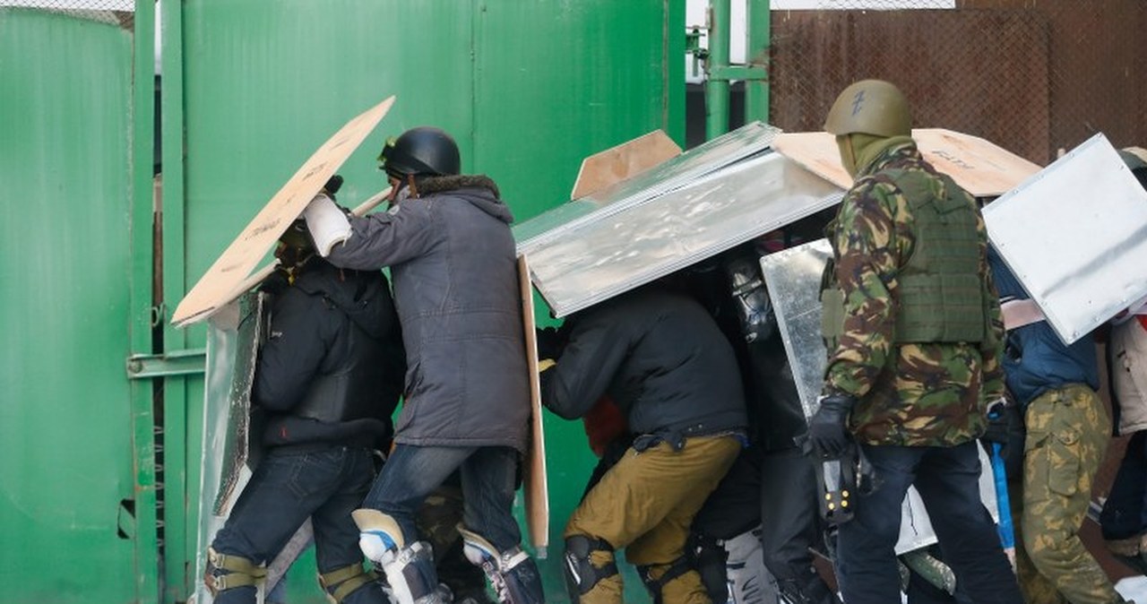 Majdan ćwiczy na wypadek starć z milicją