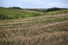 Majdan-Sielec. Służby na miejscu upadku drona