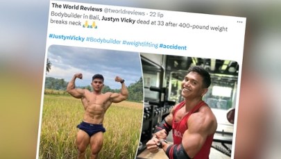 Makabryczny wypadek kulturysty. Sztanga złamała mu kark