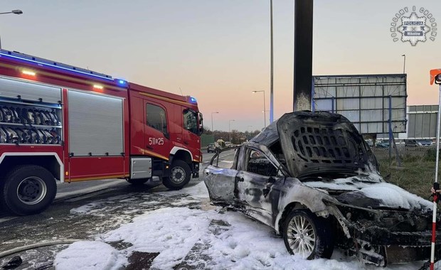 Makabryczny wypadek na Śląsku. Spłonął kierowca