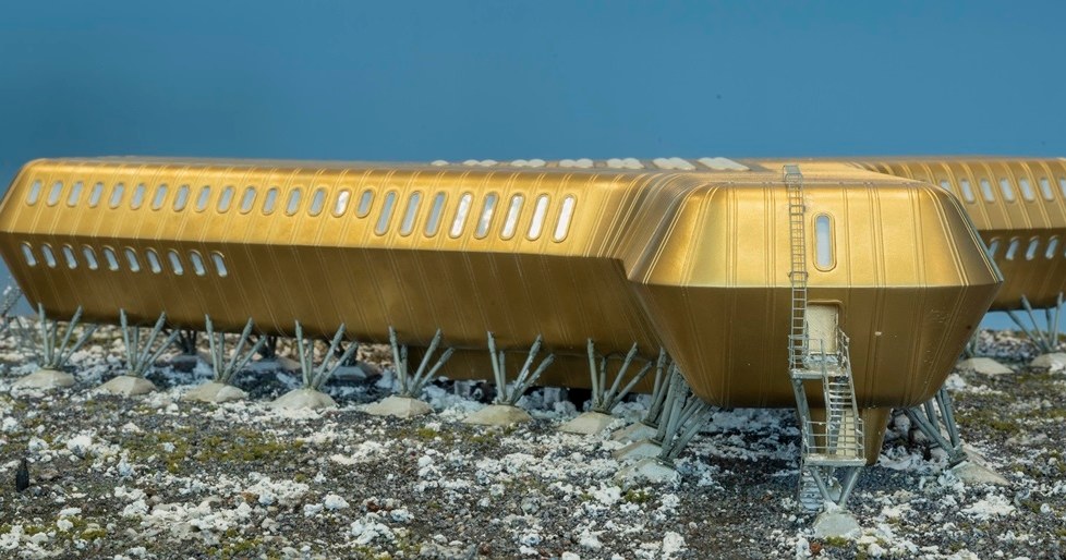 Makieta budynku głównej Polskiej Stacji Antarktycznej im. H. Arctowskiego, skala 1:100, wyk. Marcin Kitala (Kuryłowicz & Associates), /Muzeum Badań Polarnych w Puławach /materiały prasowe