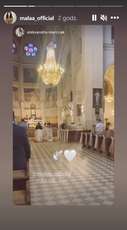 "Mała" Ania wzięła ślub, https://www.instagram.com/malaa_official/ /Instagram