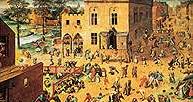 Malarstwo rodzajowe, Pieter Bruegel starszy, Zabawy dzieci, 1560 /Encyklopedia Internautica