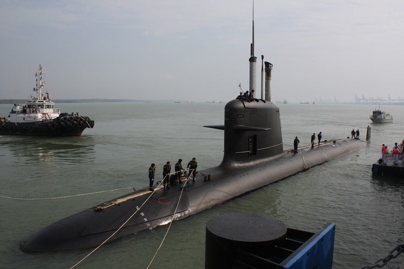 Malezyjski okręt typu Scorpene, "Tunku Abdul Rahman" w 2009 roku /Domena publiczna /INTERIA.PL/materiały prasowe