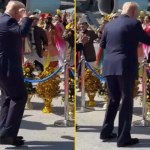 Malezyjskie rytmy poruszyły Trumpa. Tak zatańczył na lotnisku. NAGRANIE