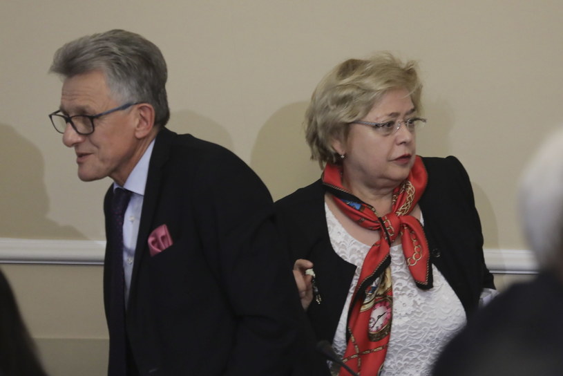 Małgorzata Gersdorf i Stanisław Piotrowicz /Tomasz Gzell /PAP