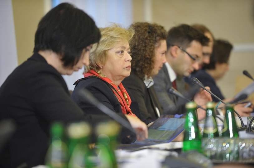 Małgorzata Gersdorf na posiedzeniu komisji /Marcin Obara /PAP