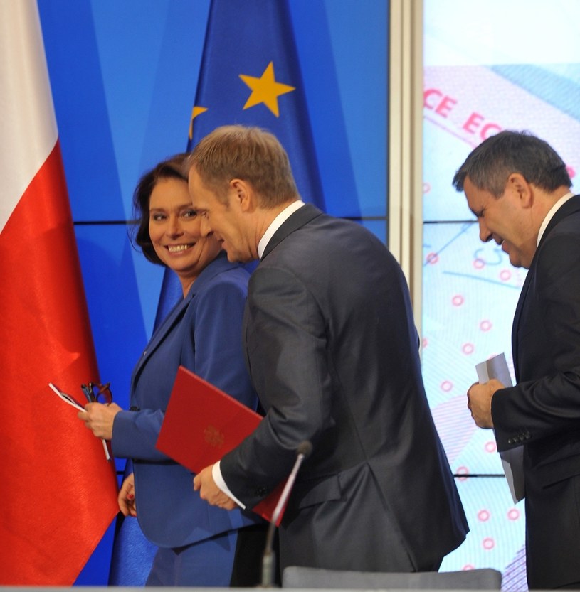 Małgorzata Kidawa-Błońska i Donald Tusk, 2014 /Witold Rozbicki /East News