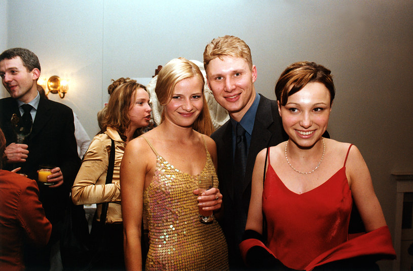 Małgorzata Kożuchowska, Karolina Borkowska, Andrzej Nejman, Telekamery 2001 /Niemiec /AKPA