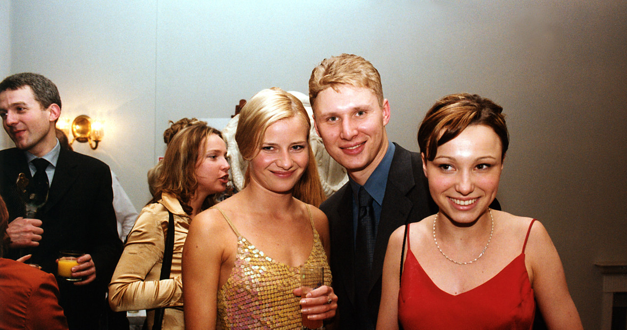 Małgorzata Kożuchowska, Karolina Borkowska, Andrzej Nejman, Telekamery 2001 /Niemiec /AKPA