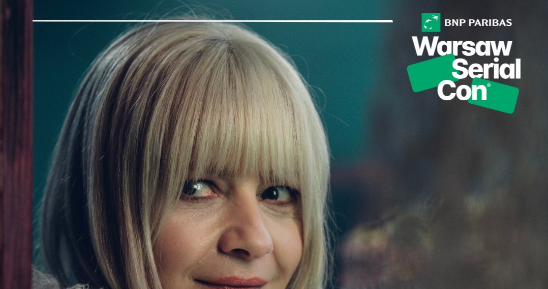 Małgorzata Kożuchowska w serialu "Aniela". Grafika promująca BNP Paribas Warsaw SerialCon 2025 /materiały prasowe