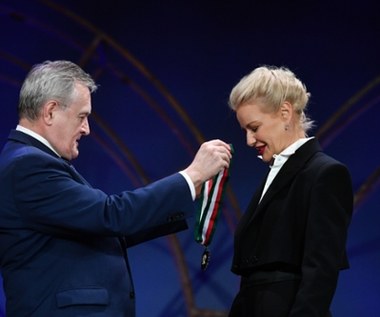 Małgorzata Kożuchowska ze Złotym Medalem "Zasłużony Kulturze Gloria Artis"