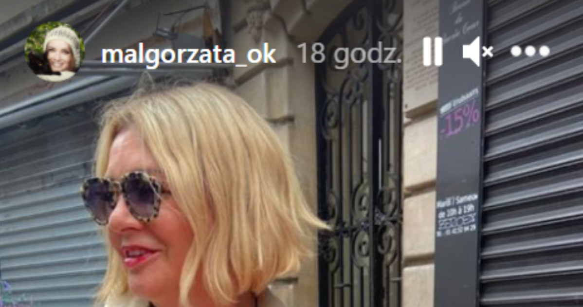 Małgorzata Ostrowska-Królikowska w Paryżu, fot. https://www.instagram.com/malgorzata_ok/ /Instagram