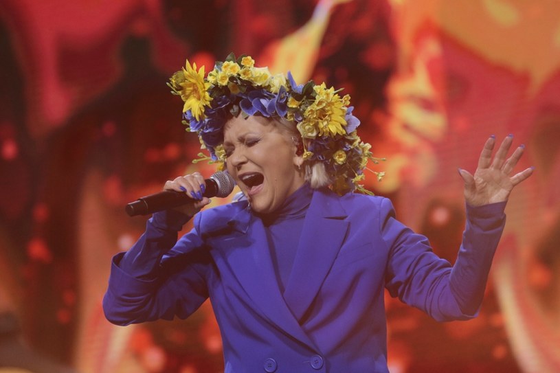 Małgorzata Ostrowska na koncercie "Chwała Ukrainie" /Adam Jankowski/REPORTER /East News