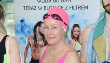 Małgorzata Potocka podczas mistrzostw aktorów w pływaniu!