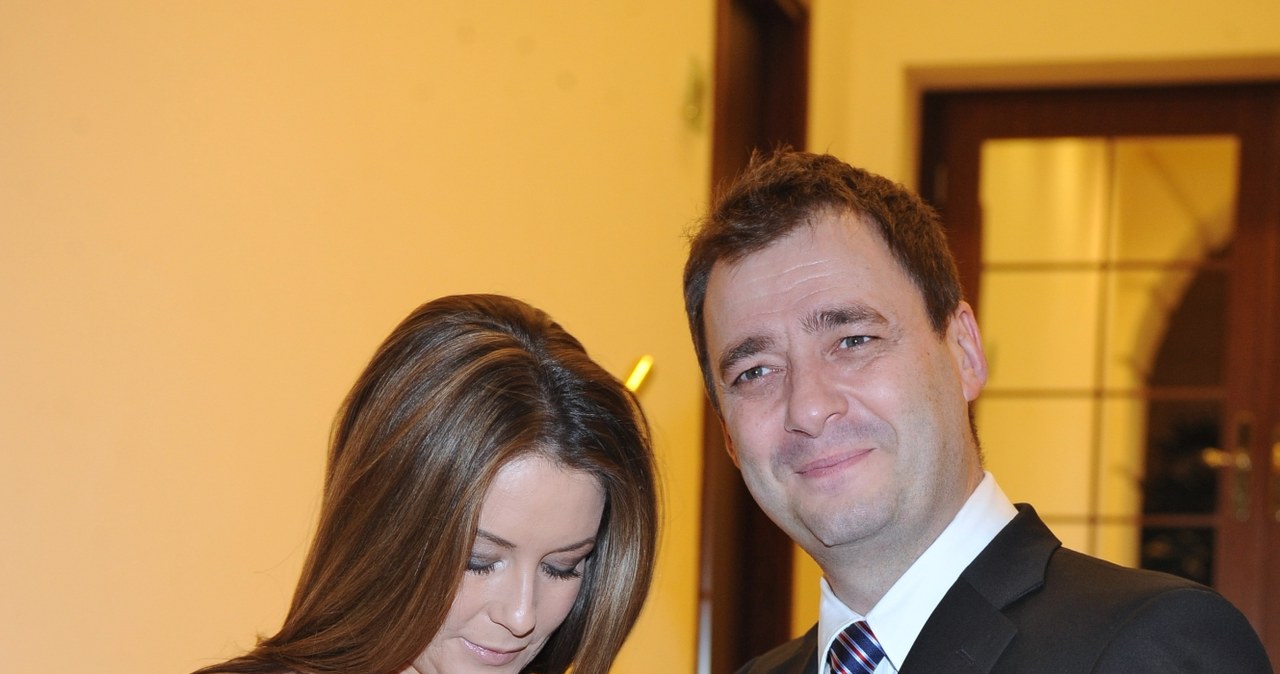 Małgorzata Rozenek i Jacek Rozenek, luty 2010 /Andras Szilagyi /MWMedia